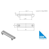 Klemmbock 100 Vkt. f&uuml;r M10