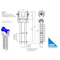 Bugrolle/Kielrolle 130 mm h&ouml;henverstellbar