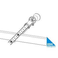 Bugrolle/Kielrolle 130 mm h&ouml;henverstellbar