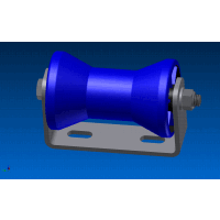 Kielrolle 130 mm f&uuml;r Quertr&auml;ger